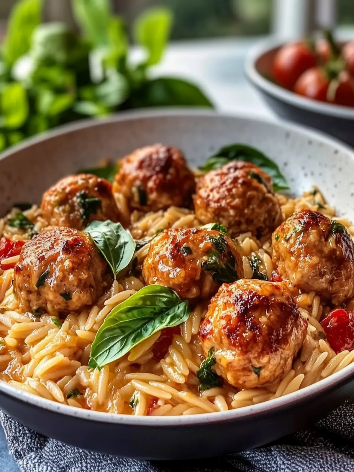 Juicy Marry Me Chicken Meatballs Orzo: Cozy One-Pan Delight 3 Juicy Marry Me Chicken Meatballs Orzo