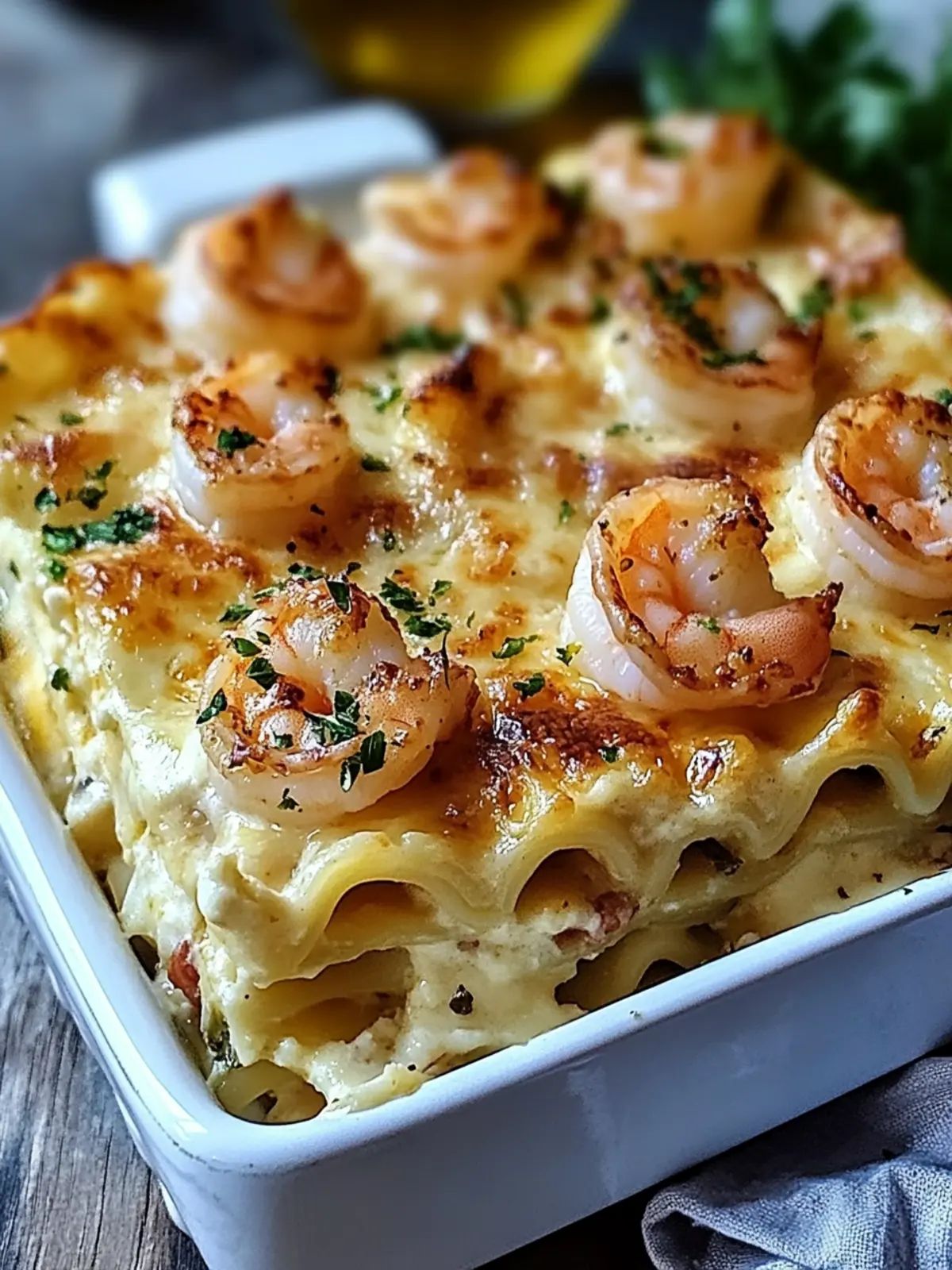 Garlic Butter Shrimp Scampi Lasagna: Luxury on Your Table 3 Garlic Butter Shrimp Scampi Lasagna