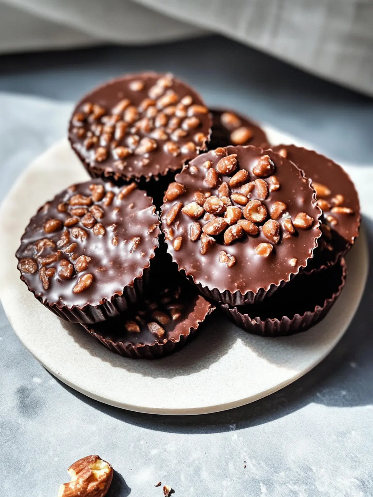 Chocolate Peanut Butter Crunch Cups: Easy No-Bake Treats 2 Chocolate Peanut Butter Crunch Cups