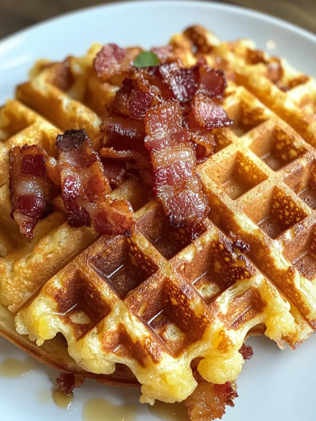 Cheesy Bacon Hashbrown Waffles for a Breakfast Win 3 Cheesy Bacon Hashbrown Waffles
