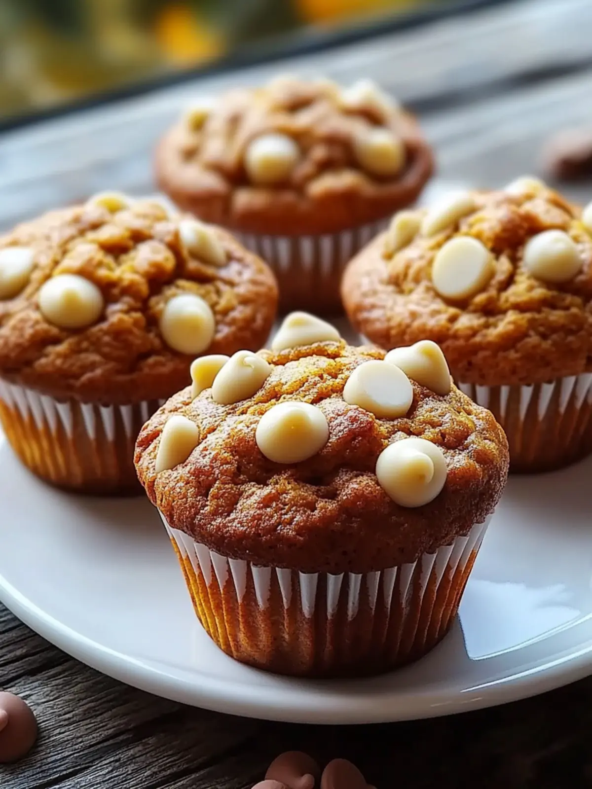 Moist Pumpkin White Chocolate Chip Muffins to Brighten Fall Mornings 4 Moist Pumpkin White Chocolate Chip Muffins