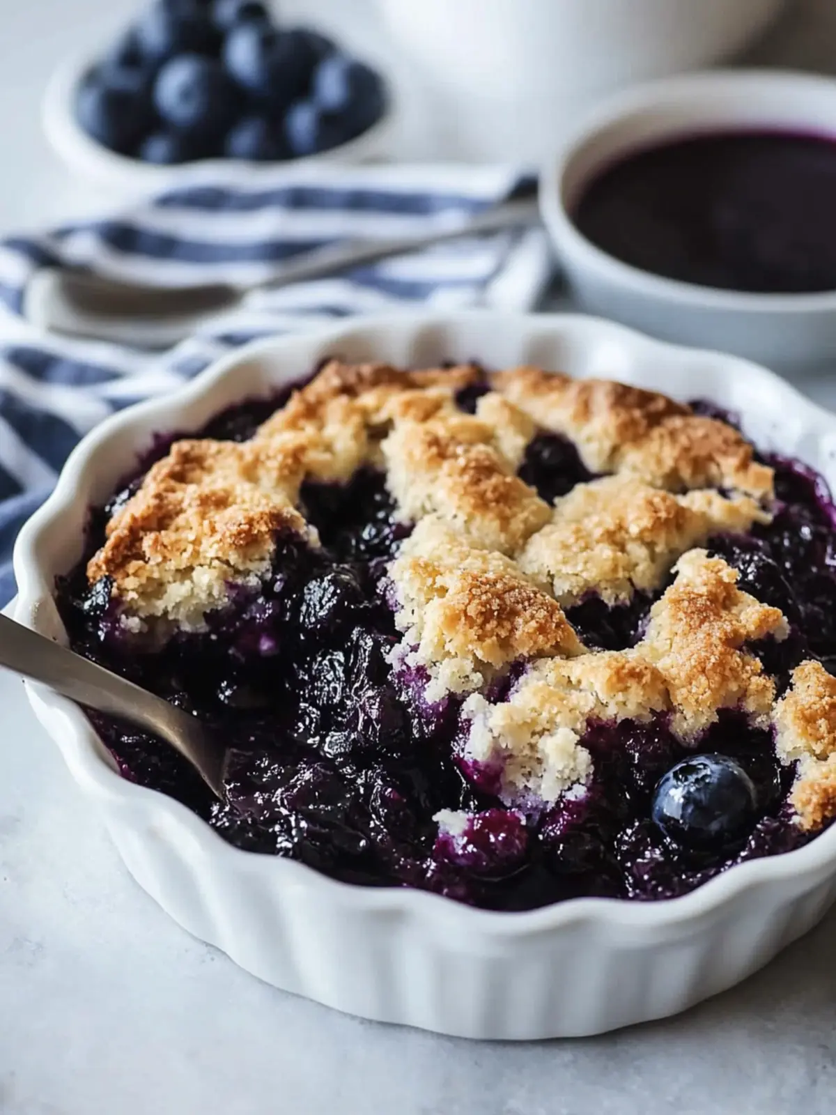 Mouthwatering Blueberry Cobbler with Flaky Biscuit Topping 5 Blueberry Cobbler