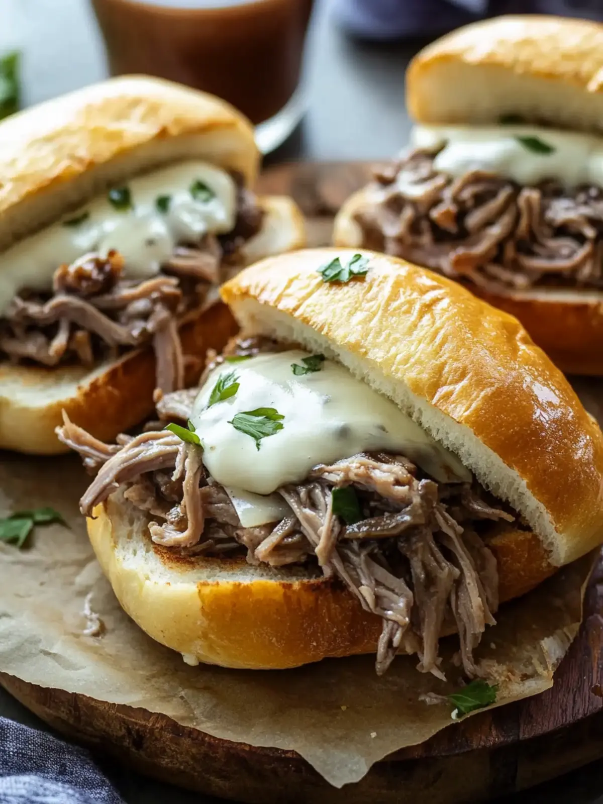 Crockpot French Dip Sandwiches: Easy Comfort Food Delight 2 Crockpot French Dip Sandwiches