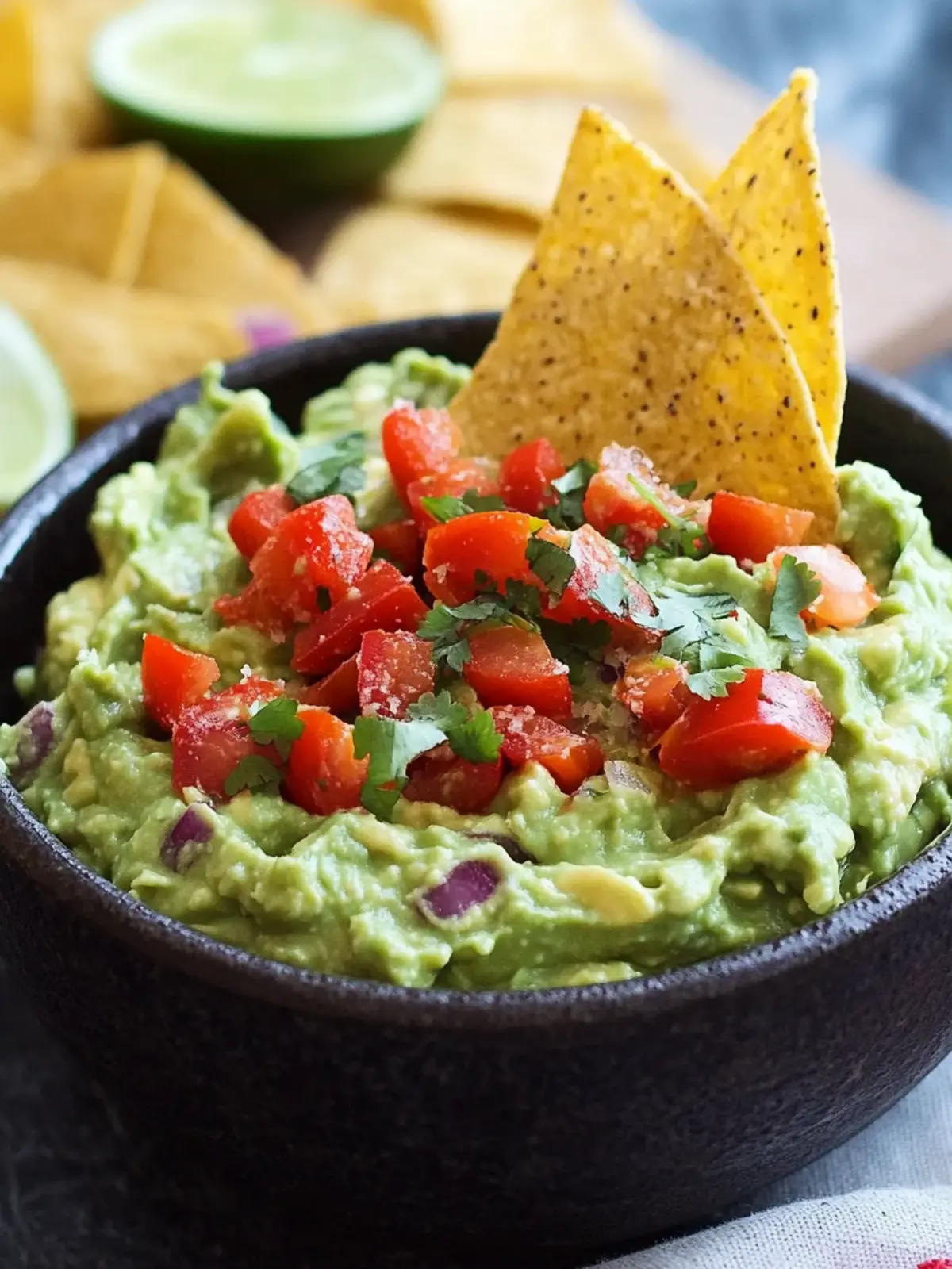 Chunky Cheese Guacamole with a Sweet Strawberry Surprise 2 Chunky Cheese Guacamole
