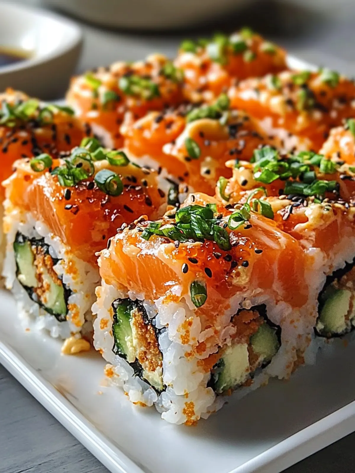 Savory Spicy Salmon Sushi Bake for Easy Comfort Food Nights 5 Spicy Salmon Sushi Bake