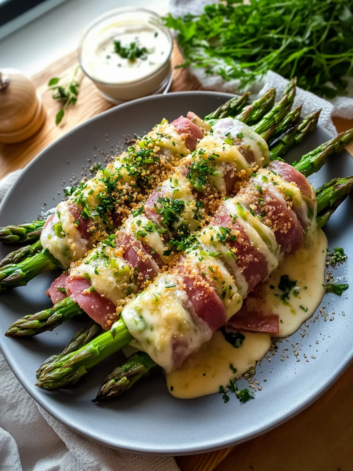 Delicious Asparagus Rolls with Beef Ham for a Spring Feast 2 Delicious Asparagus Rolls with Beef Ham