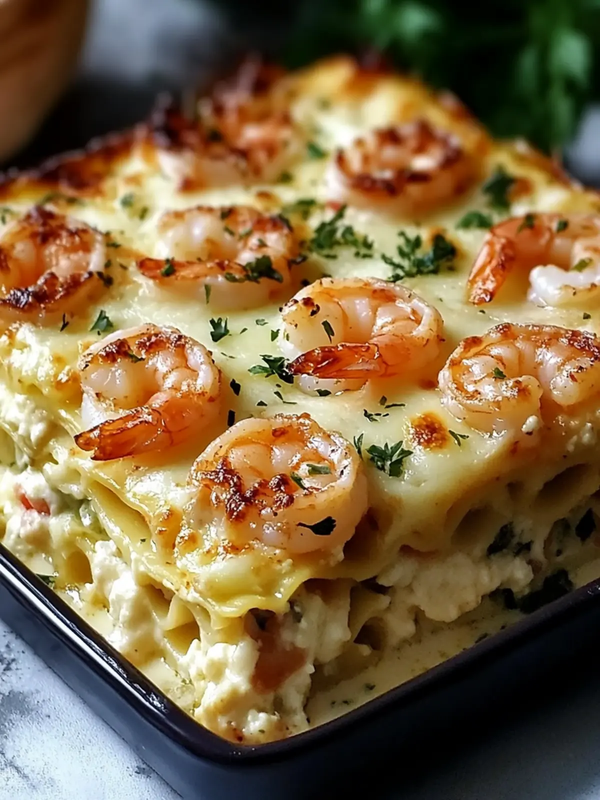 Garlic Butter Shrimp Scampi Lasagna: Luxury on Your Table 4 Garlic Butter Shrimp Scampi Lasagna
