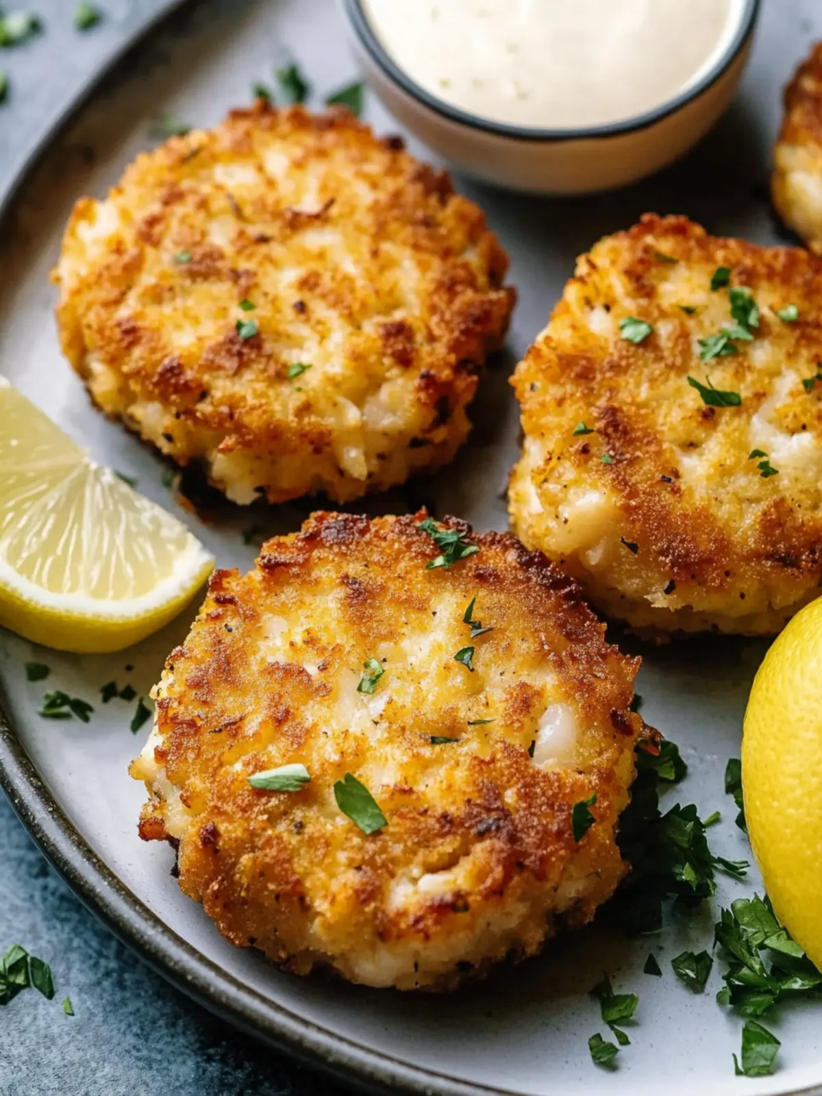 Crispy Air Fryer Crab Cakes That'll Elevate Your Dinner Game 2 Air Fryer Crab Cakes