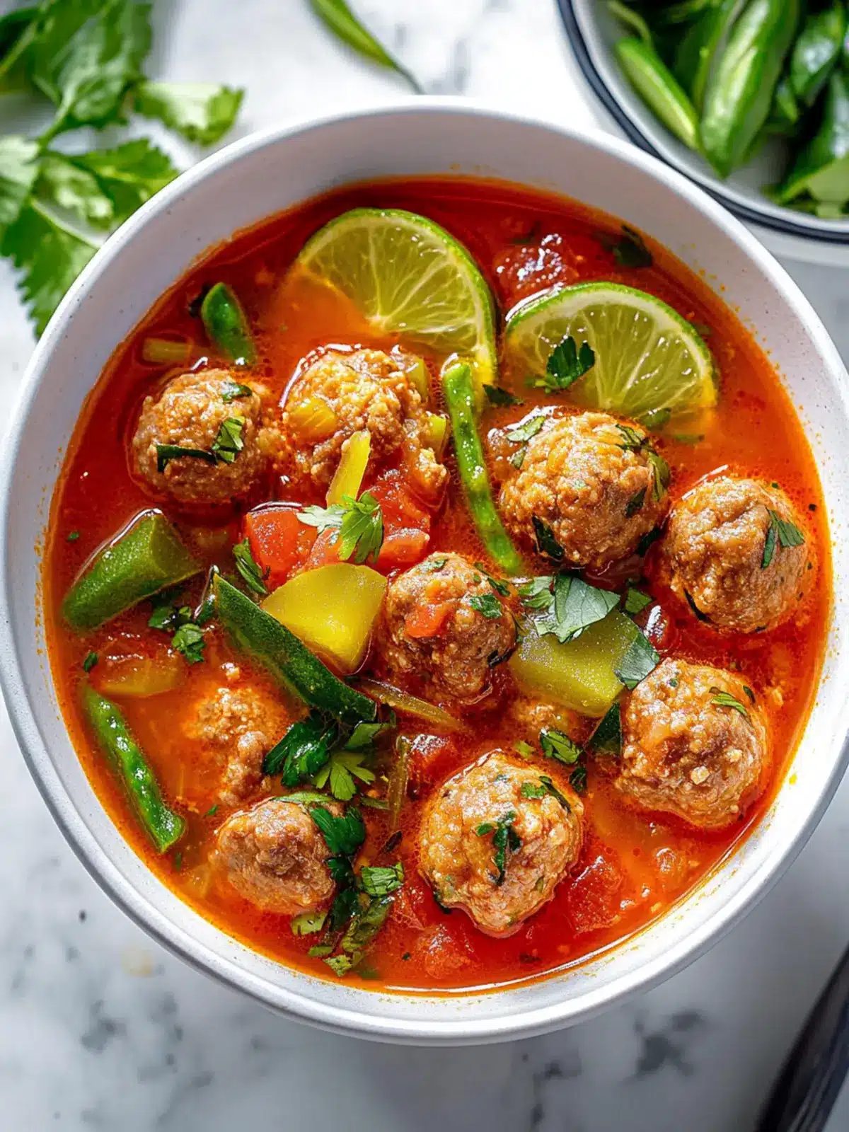 Delicious Low-Carb Mexican Meatball Soup: Your Family's New Favorite 4 Mexican Meatball Soup {Albondigas Soup}