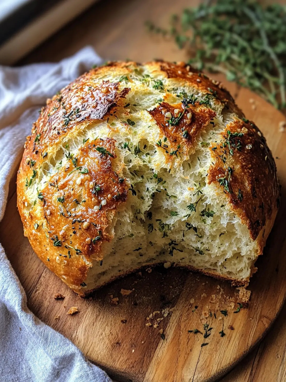 Garlic Herb Dutch Oven Bread: Homemade Magic You’ll Love 3 Garlic Herb Dutch Oven Bread