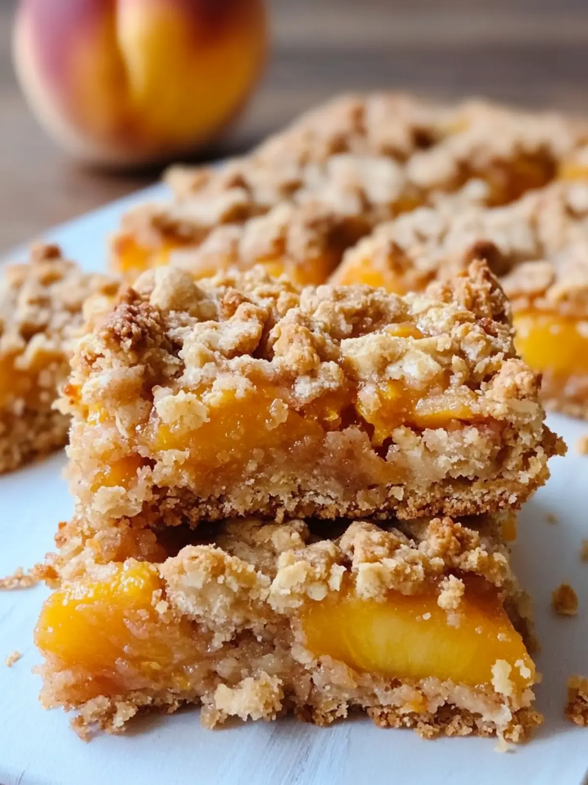 Delectable Vegan Peach Crumble Bars for Your Summer Indulgence 2 Vegan Peach Crumble Bars