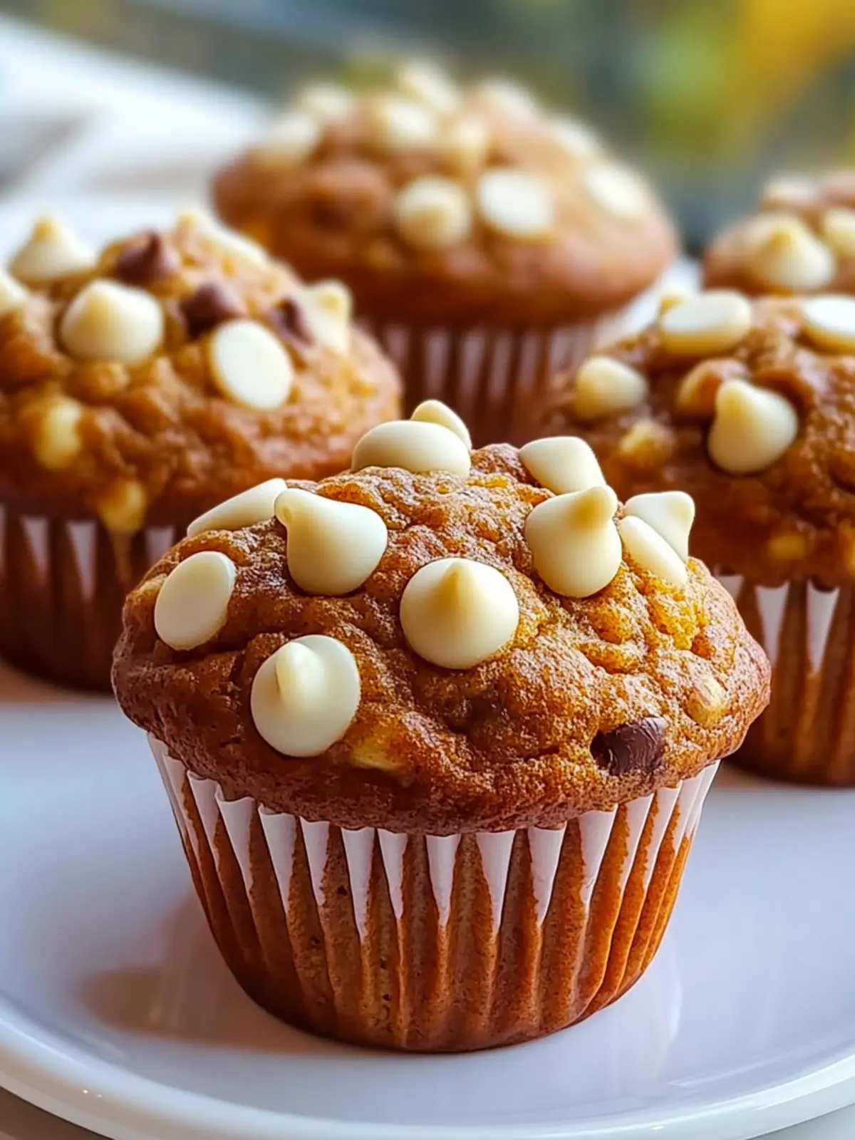 Moist Pumpkin White Chocolate Chip Muffins to Brighten Fall Mornings 5 Moist Pumpkin White Chocolate Chip Muffins