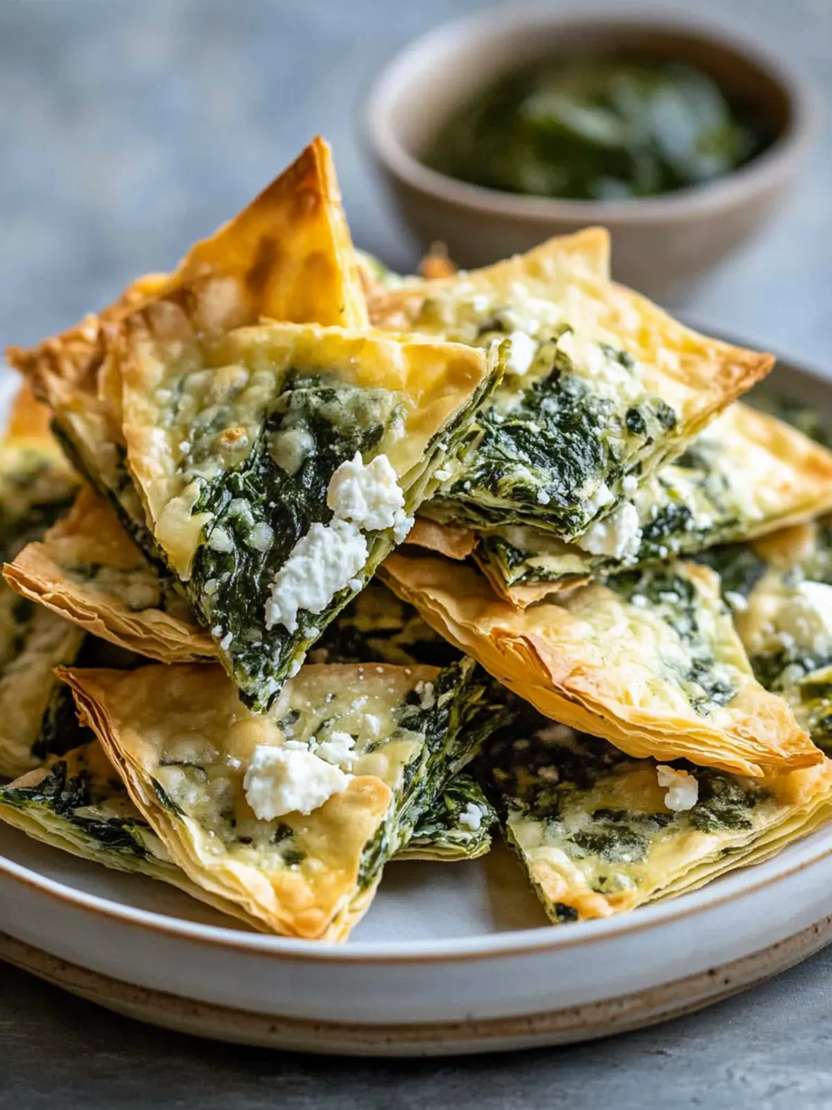 Mediterranean Spinach and Feta Cheese Crisps for Effortless Snacking 2 Mediterranean Spinach and Feta Cheese Crisps