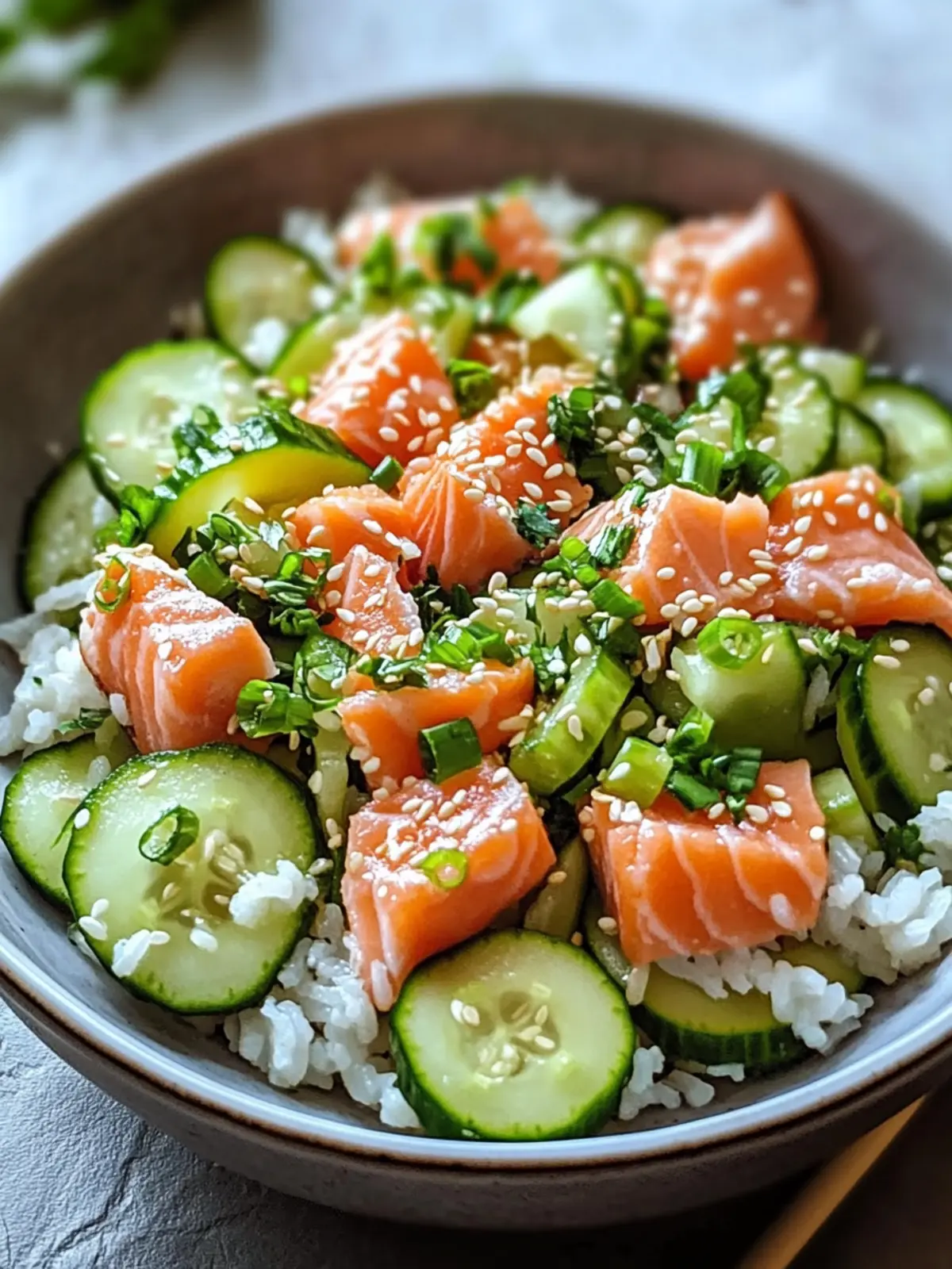 Crispy Rice Salad with Salmon and Cucumber for a Fresh Twist 2 Crispy Rice Salad with Salmon and Cucumber