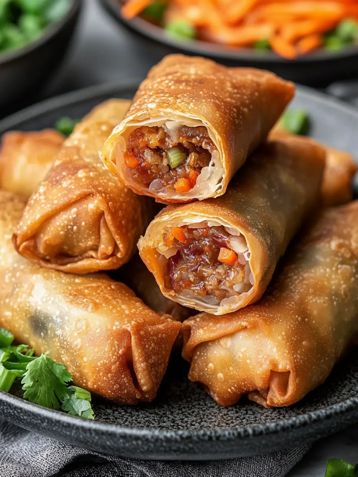 Crispy Chinese Pork Cabbage Egg Rolls for Ultimate Crunch Bliss 4 Chinese Pork Cabbage Egg Rolls