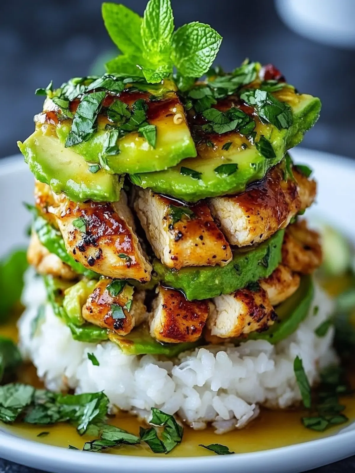 Savory Honey Lime Chicken & Avocado Rice Stack Recipe Delight 5 Honey Lime Chicken & Avocado Rice Stack Recipe