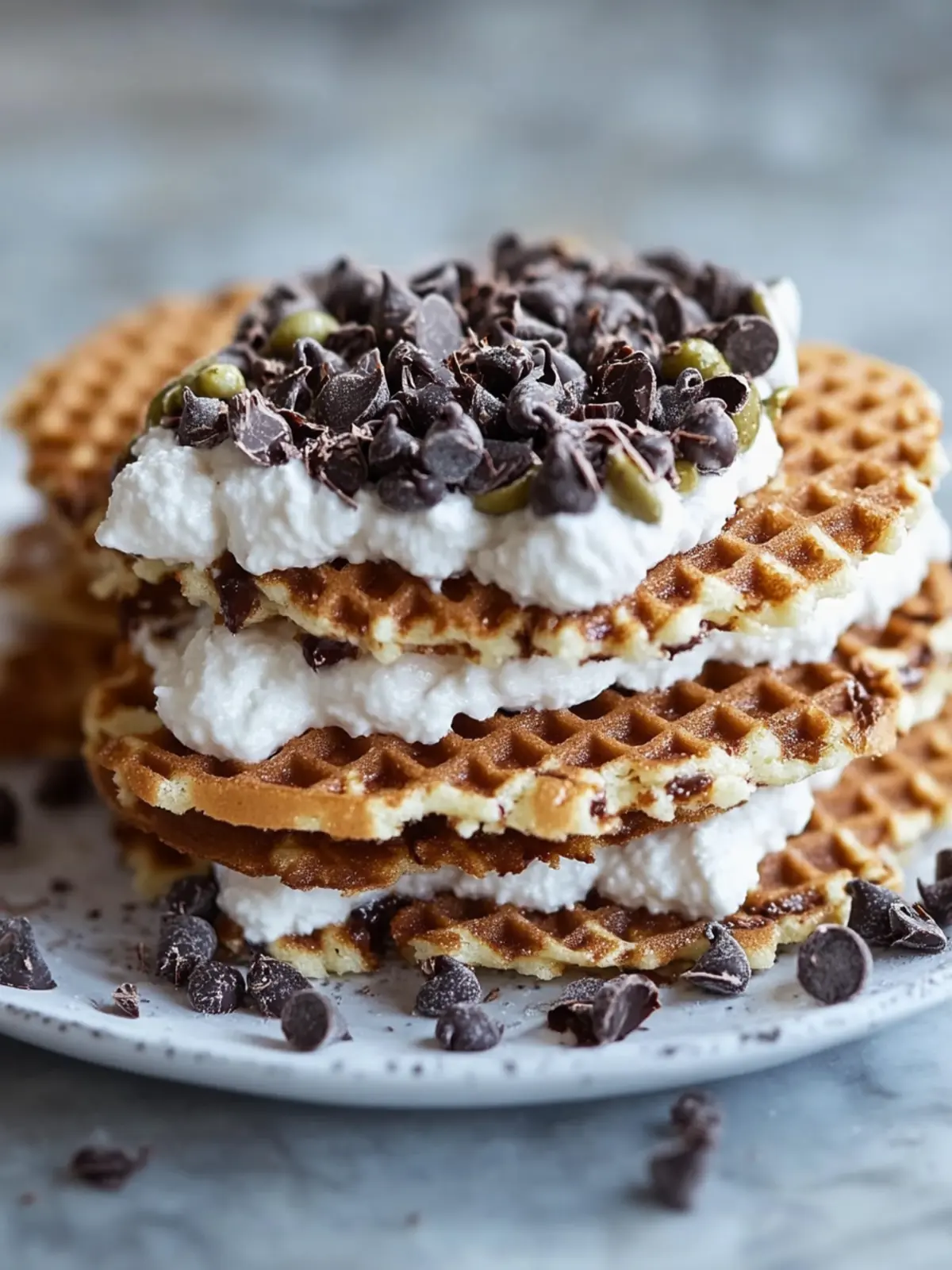 Delight in Chocolate Cannoli Pizzelle Sandwiches Tonight 4 Chocolate Cannoli Pizzelle Sandwiches