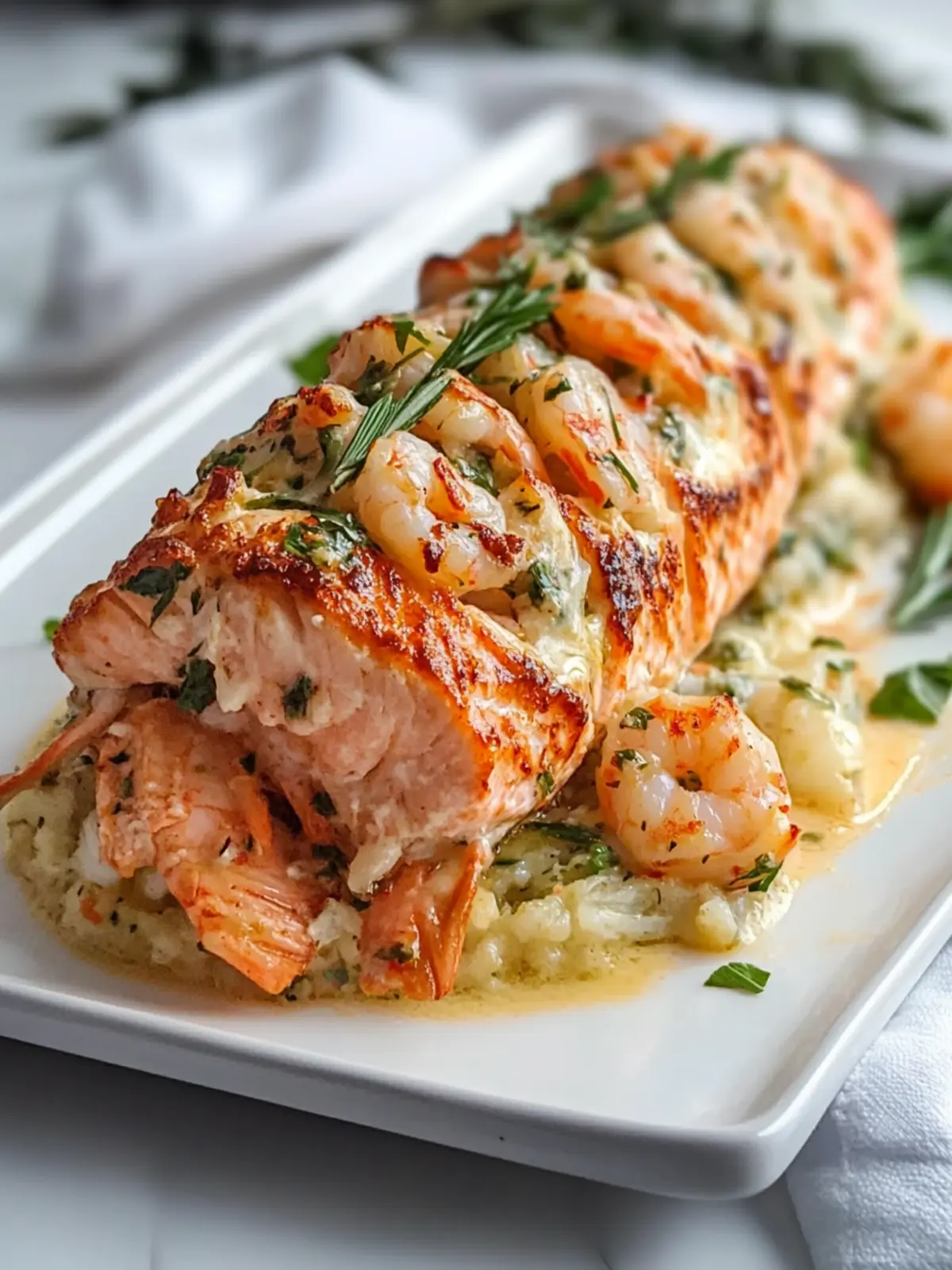 Delicious Crab and Shrimp Stuffed Salmon Recipe Your Family Will Love 4 Crab and Shrimp Stuffed Salmon Recipe