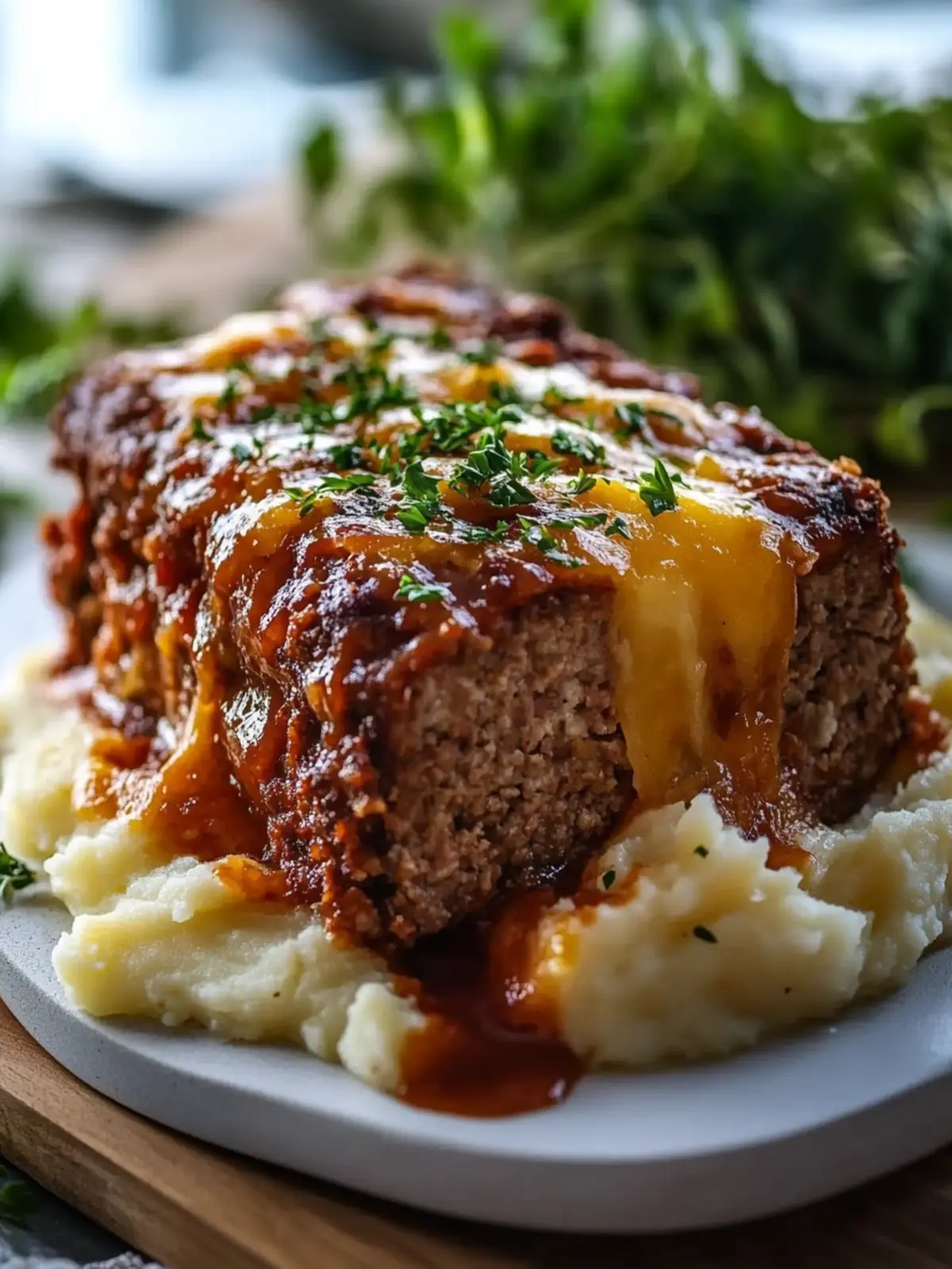 Comforting Meatloaf with Mashed Potatoes and Cheese Magic 2 Meatloaf with Mashed Potatoes and Cheese