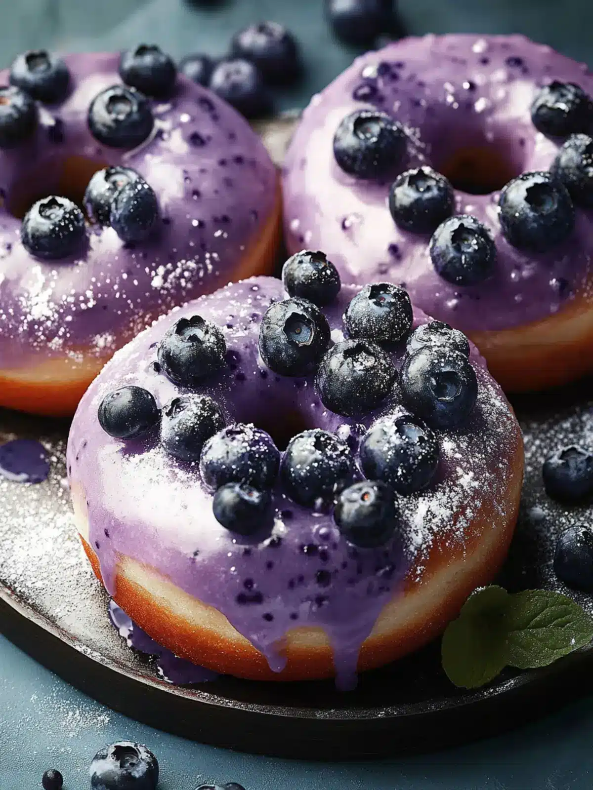 Irresistible Blueberry Cake Donuts with Sweet Vanilla Glaze 5 Blueberry Cake Donuts