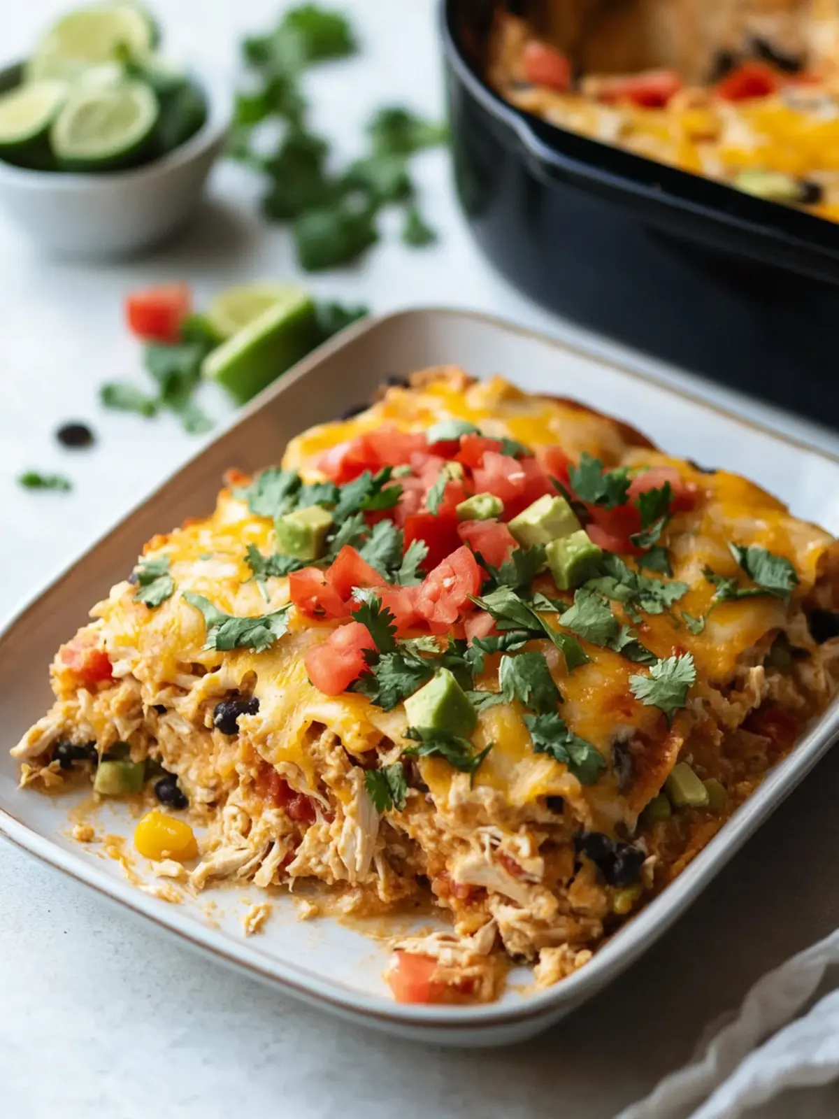 Delicious Easy Chicken Burrito Casserole for Busy Nights 2 Easy Chicken Burrito Casserole