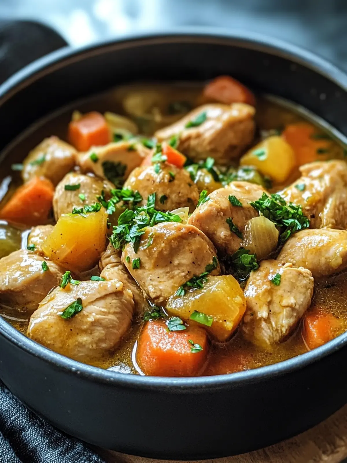 Cozy Chicken Stew: Quick Comfort in Your Pressure Cooker 4 Chicken Stew