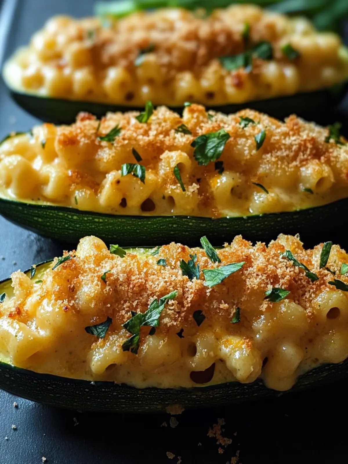 Mac & Cheese Stuffed Zucchini: A Cheesy Twist on Comfort Food 4 Mac & Cheese Stuffed Zucchini
