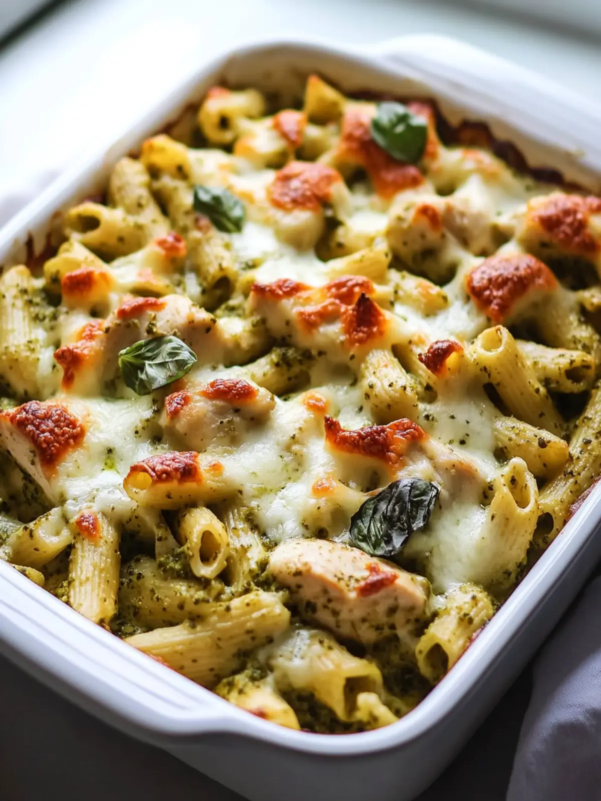 Creamy Pesto Chicken Pasta Bake Your New Weeknight Favorite 4 Creamy Pesto Chicken Pasta Bake