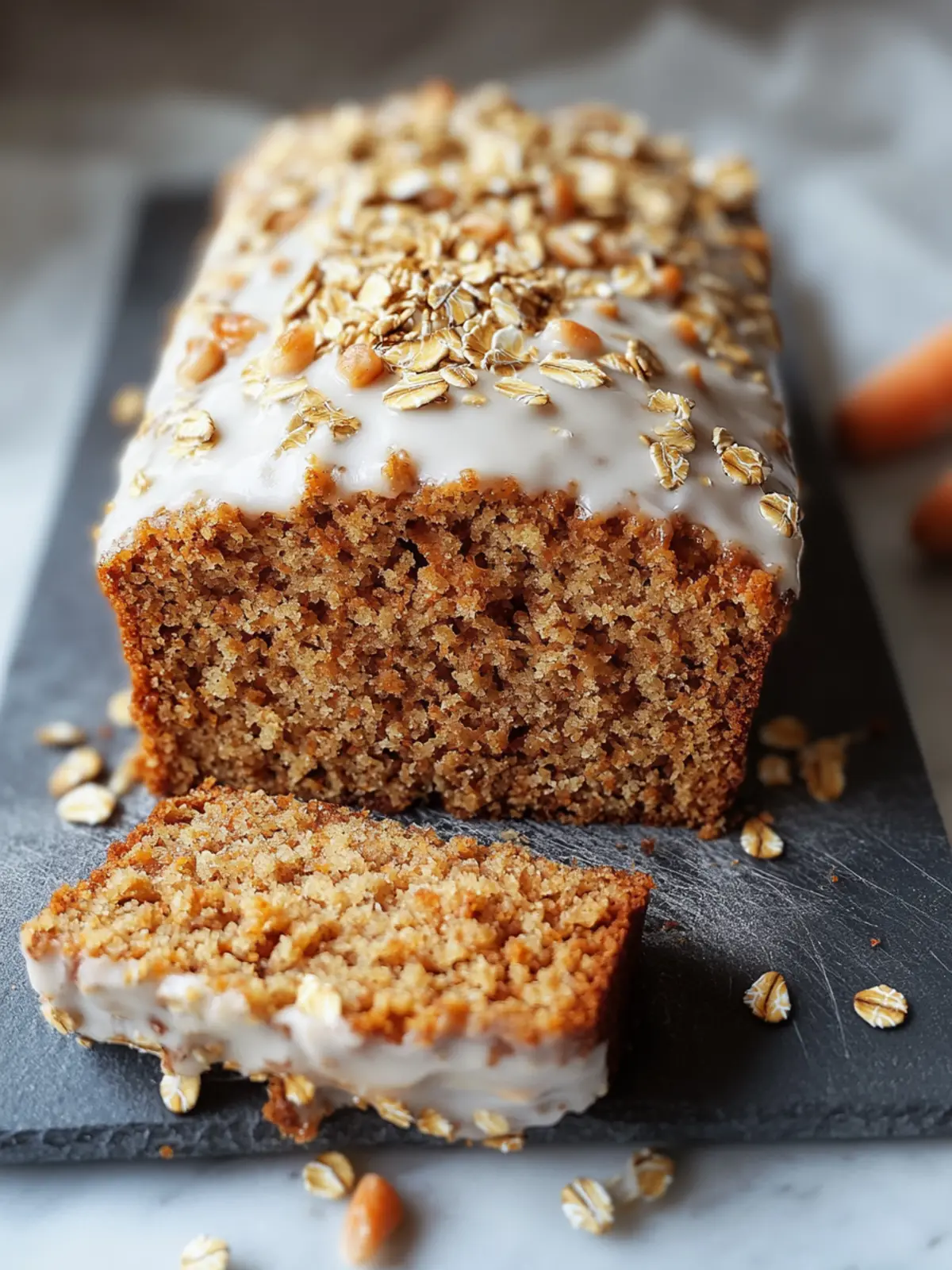 Healthy Oatmeal Carrot Cake Loaf Recipe for Guilt-Free Indulgence 2 Healthy Oatmeal Carrot Cake Loaf Recipe