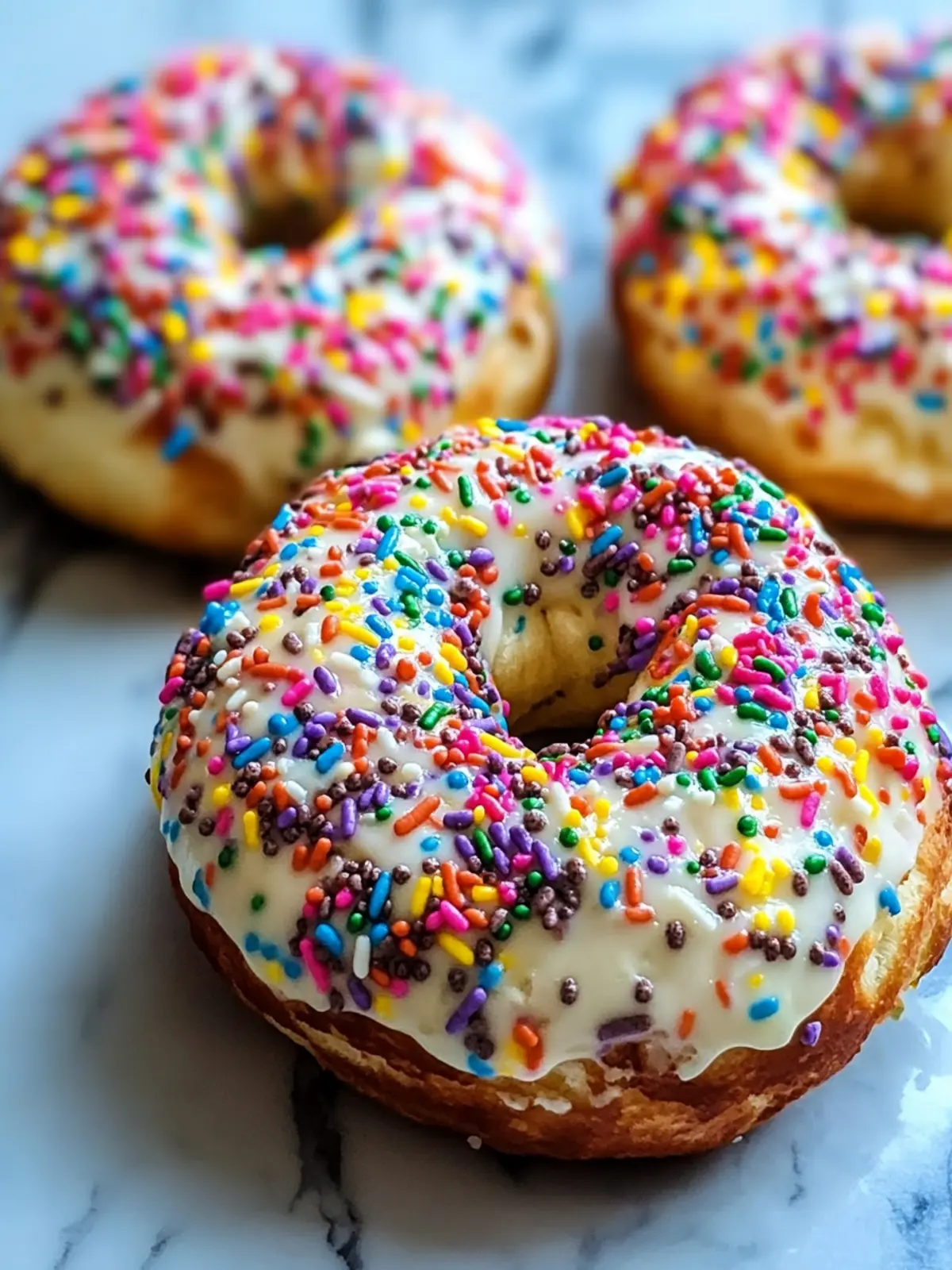 Whip Up Rainbow Sprinkle Protein Bagels for Joyful Mornings 4 Rainbow Sprinkle Protein Bagels