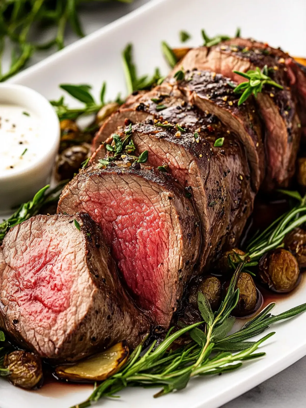 Irresistible Filet of Beef Tenderloin with Creamy Sauce 5 Filet of Beef Tenderloin
