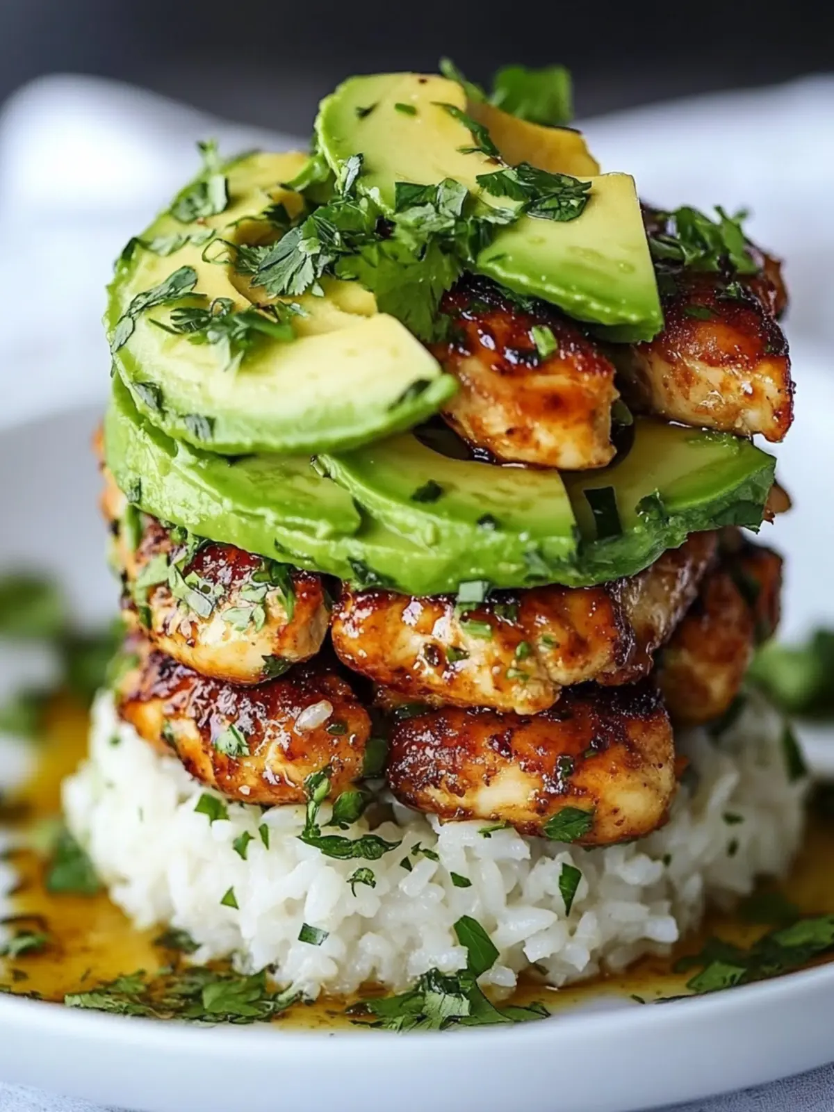Savory Honey Lime Chicken & Avocado Rice Stack Recipe Delight 3 Honey Lime Chicken & Avocado Rice Stack Recipe