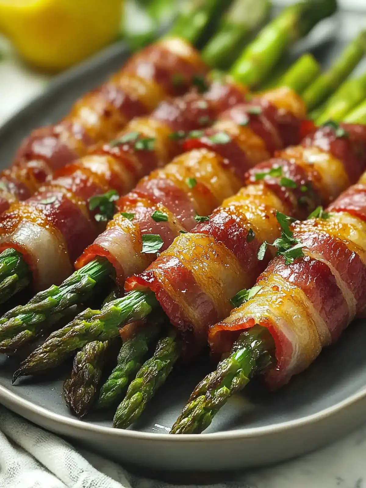 Low-Carb Baked Bacon Wrapped Asparagus for Effortless Elegance 3 Low-Carb Baked Bacon Wrapped Asparagus