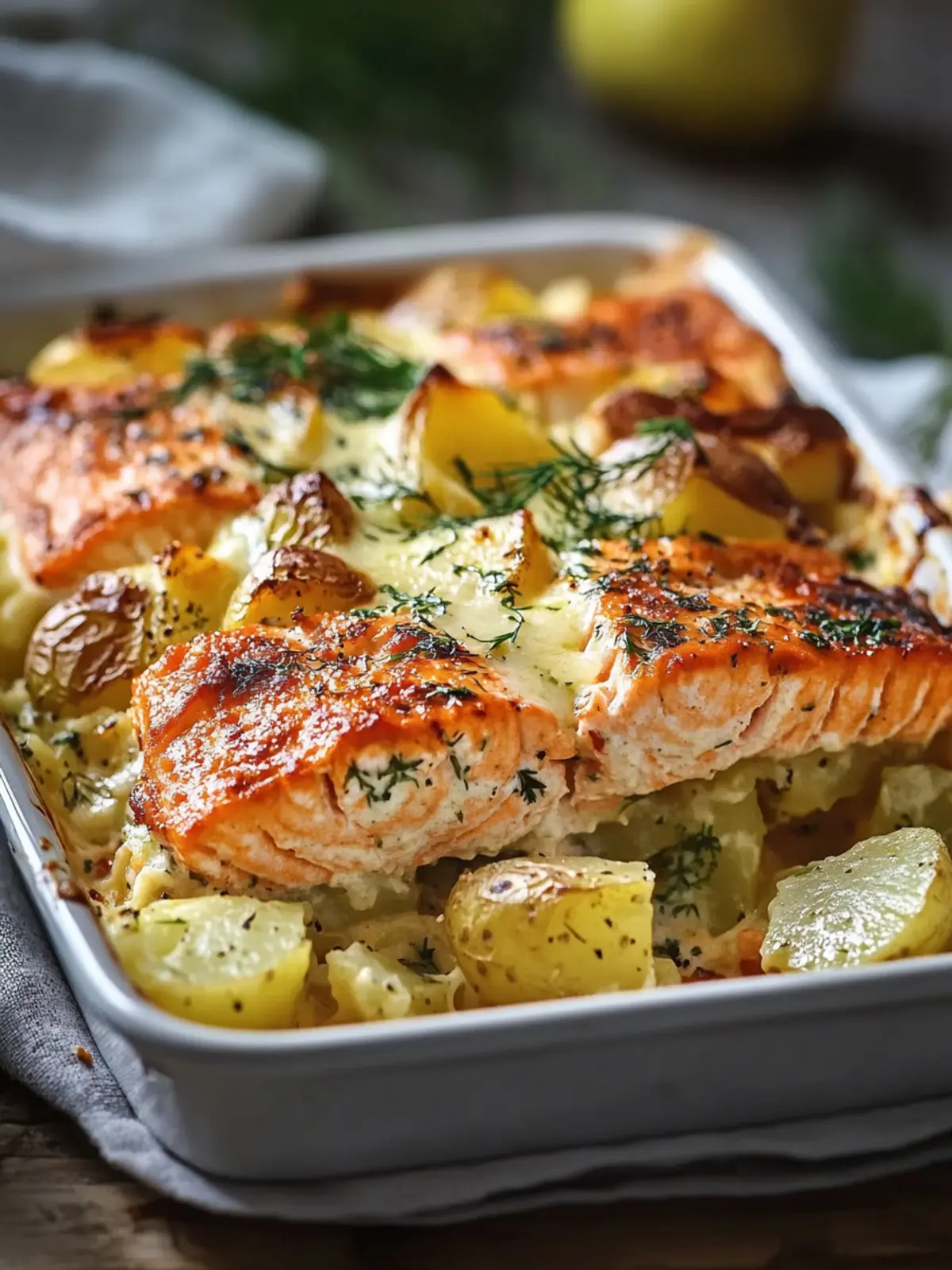 Comforting Tender Salmon Casserole with Potatoes for Easy Dinners 2 Tender Salmon Casserole with Potatoes