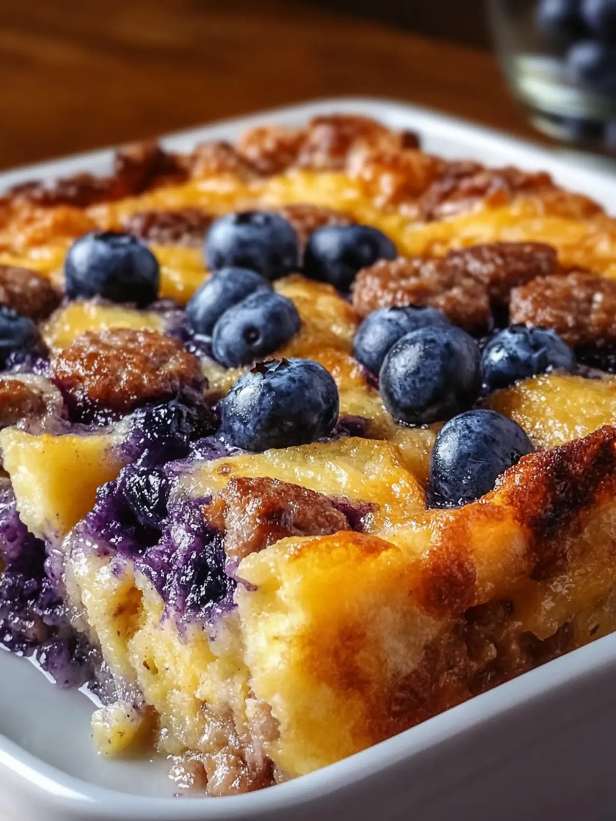 Blueberry Sausage Pancake Casserole for Ultimate Brunch Bliss 5 Blueberry Sausage Pancake Casserole