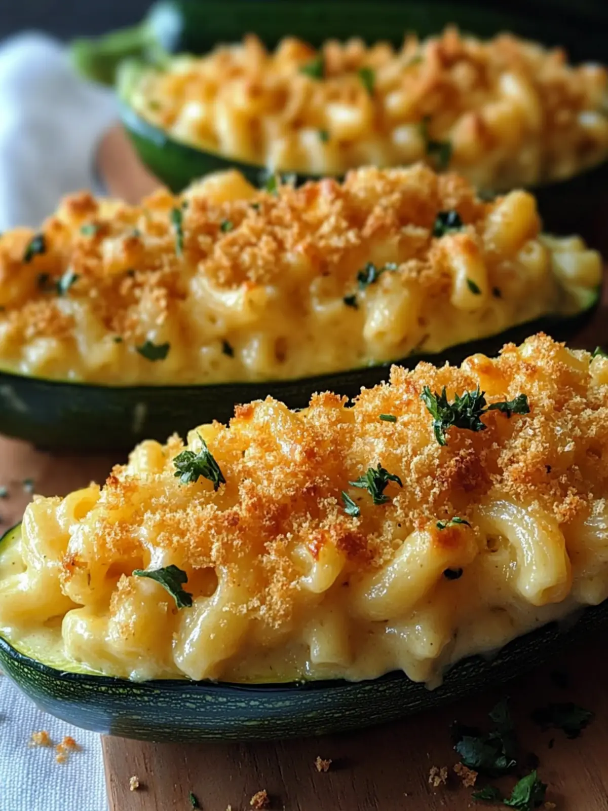 Mac & Cheese Stuffed Zucchini: A Cheesy Twist on Comfort Food 2 Mac & Cheese Stuffed Zucchini