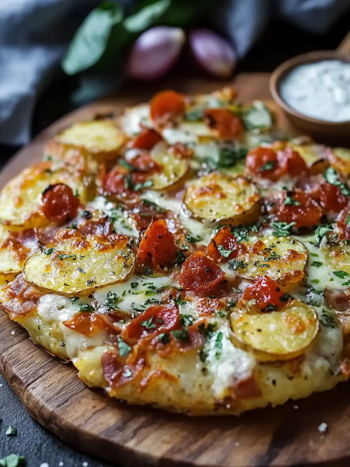 Crispy Smashed Potatoes Pizza: Your New Gluten-Free Favorite 2 Crispy smashed potatoes Pizza