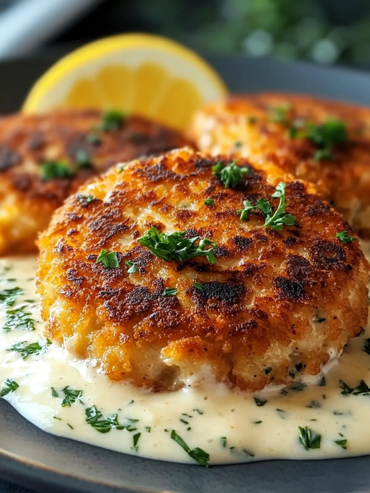 Delicious Salmon Patties with Creamy Lemon-Garlic Sauce Recipe 5 Salmon Patties with Creamy Lemon-Garlic Sauce