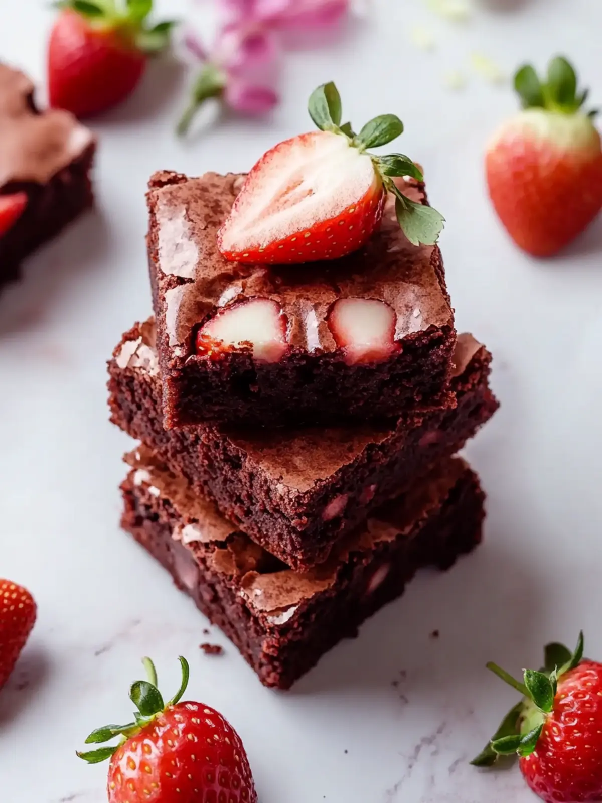 The Best Easy Strawberry Brownies You’ll Love to Bake! 3 The Best Easy Strawberry Brownies