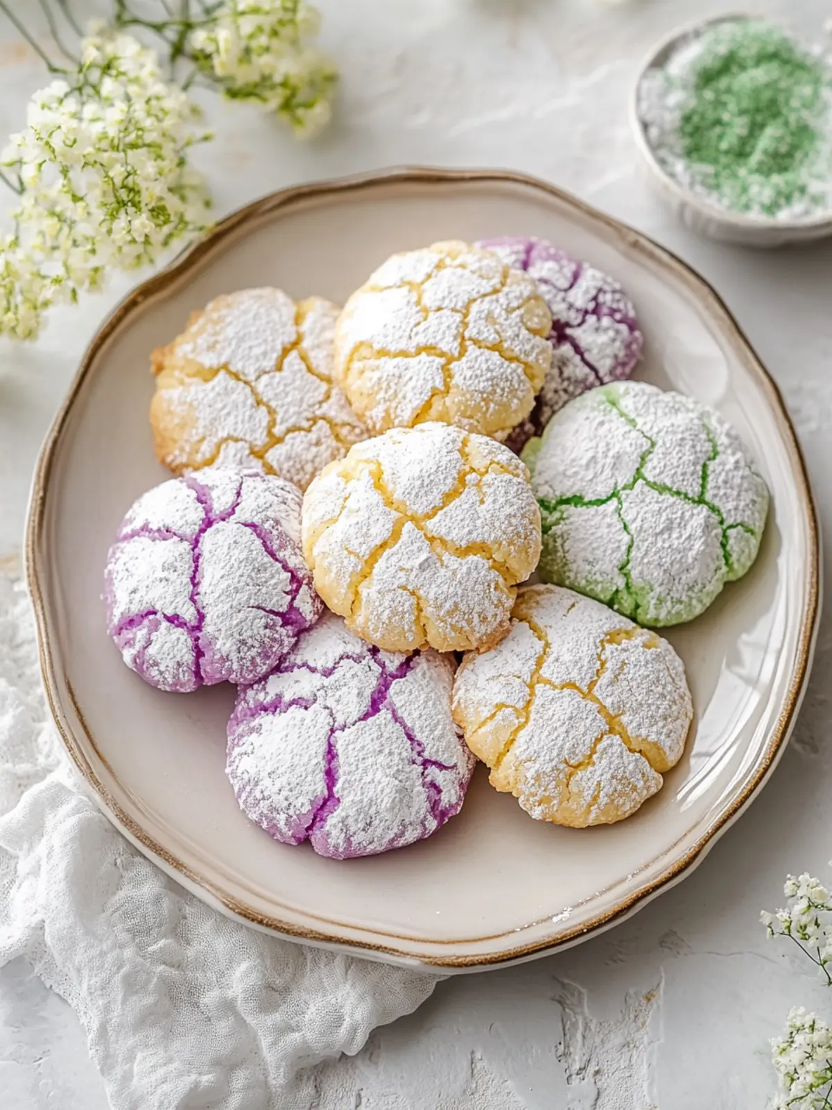 Vibrant Springtime Crinkle Cookies Recipe That Wow Your Guests 4 Springtime Crinkle Cookies Recipe