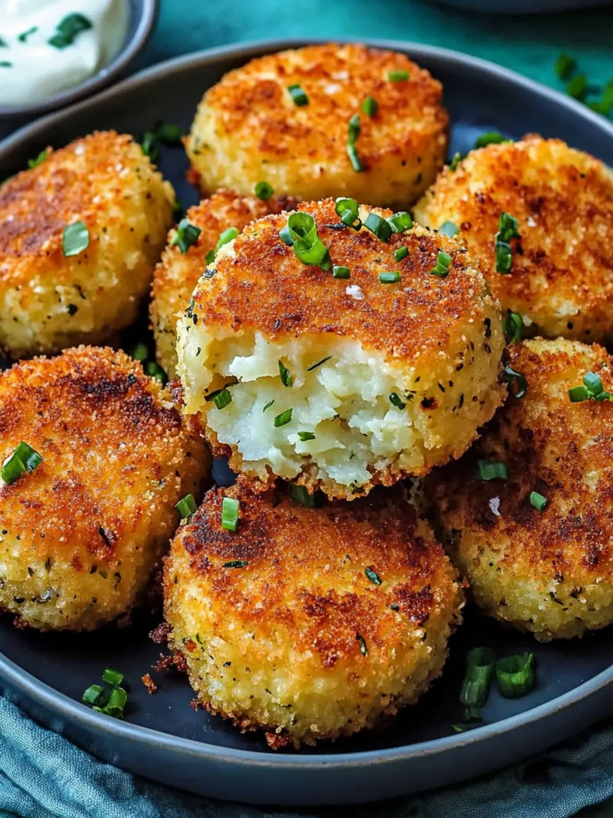 Delicious Potato Croquettes with Homemade Garlic Aioli 2 Potato Croquettes