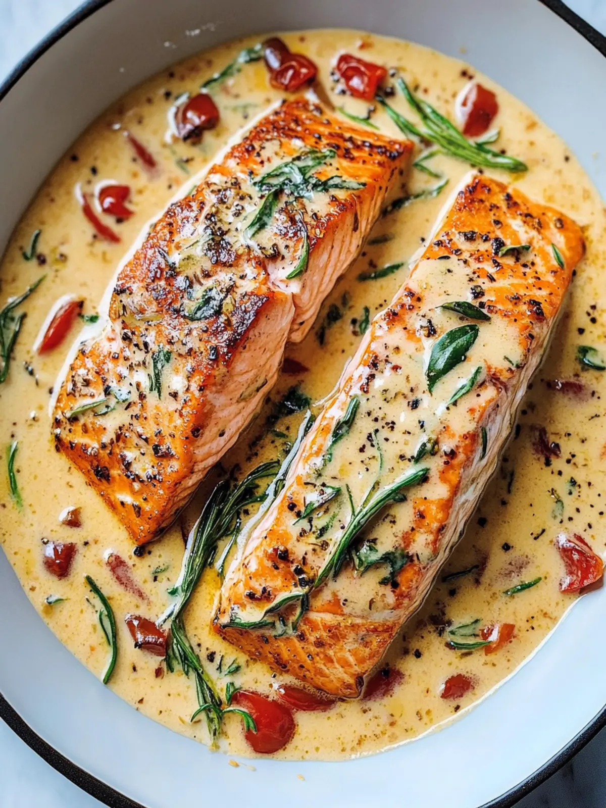 Creamy Tuscan Salmon Recipe - A 20-Minute Keto Delight 3 Creamy Tuscan Salmon Recipe