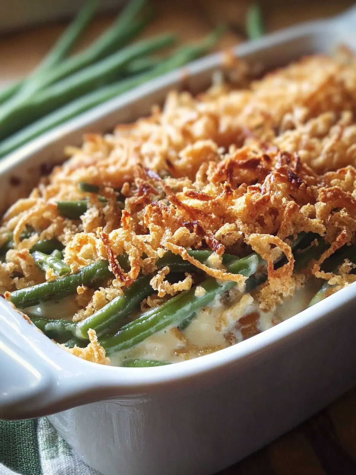 Perfectly Creamy Green Bean Casserole for Heartwarming Gatherings 2 green bean casserole