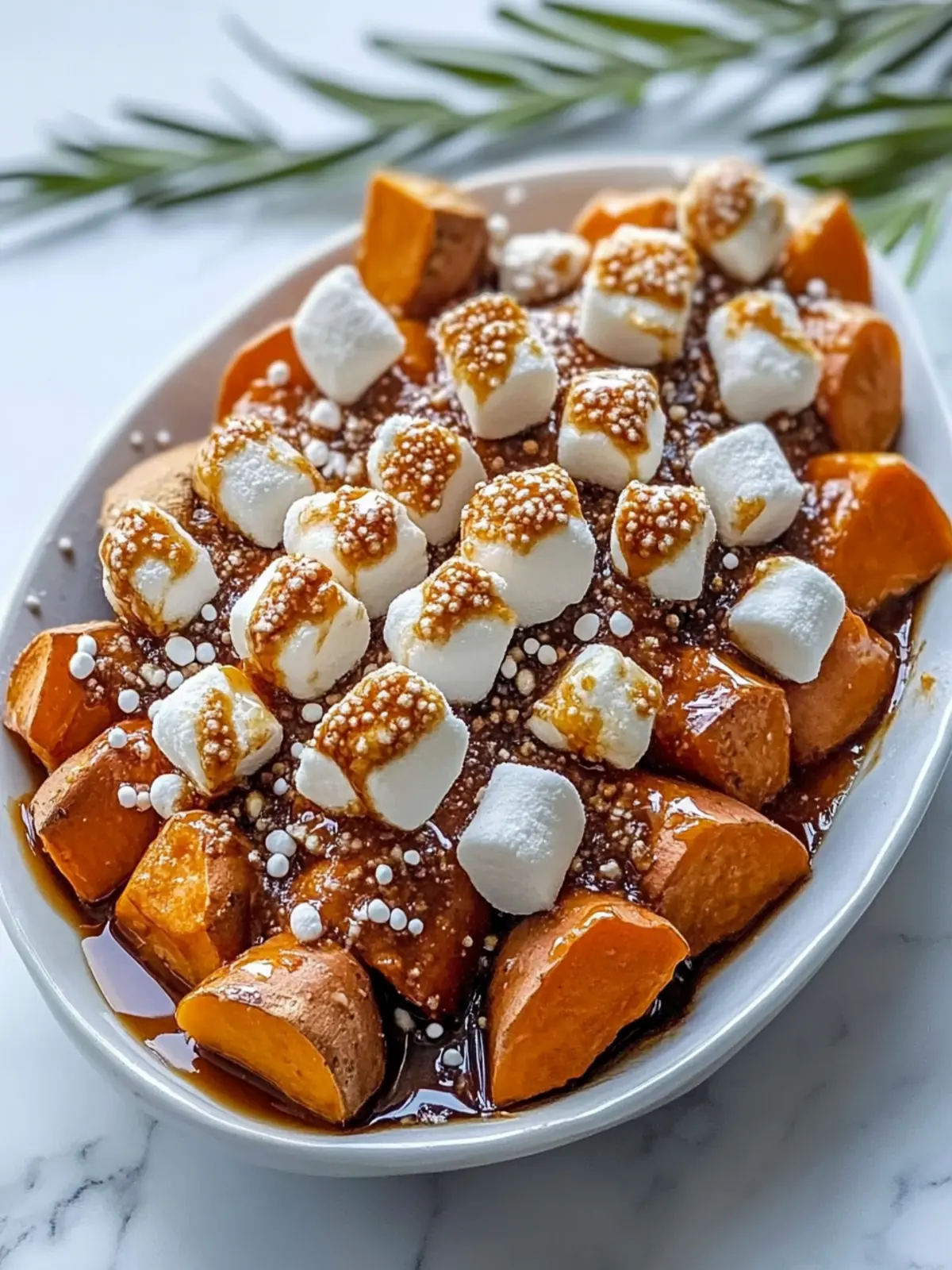 Glazed Candied Sweet Potatoes With Marshmallows Sure to Delight 5 Glazed Candied Sweet Potatoes With Marshmallows