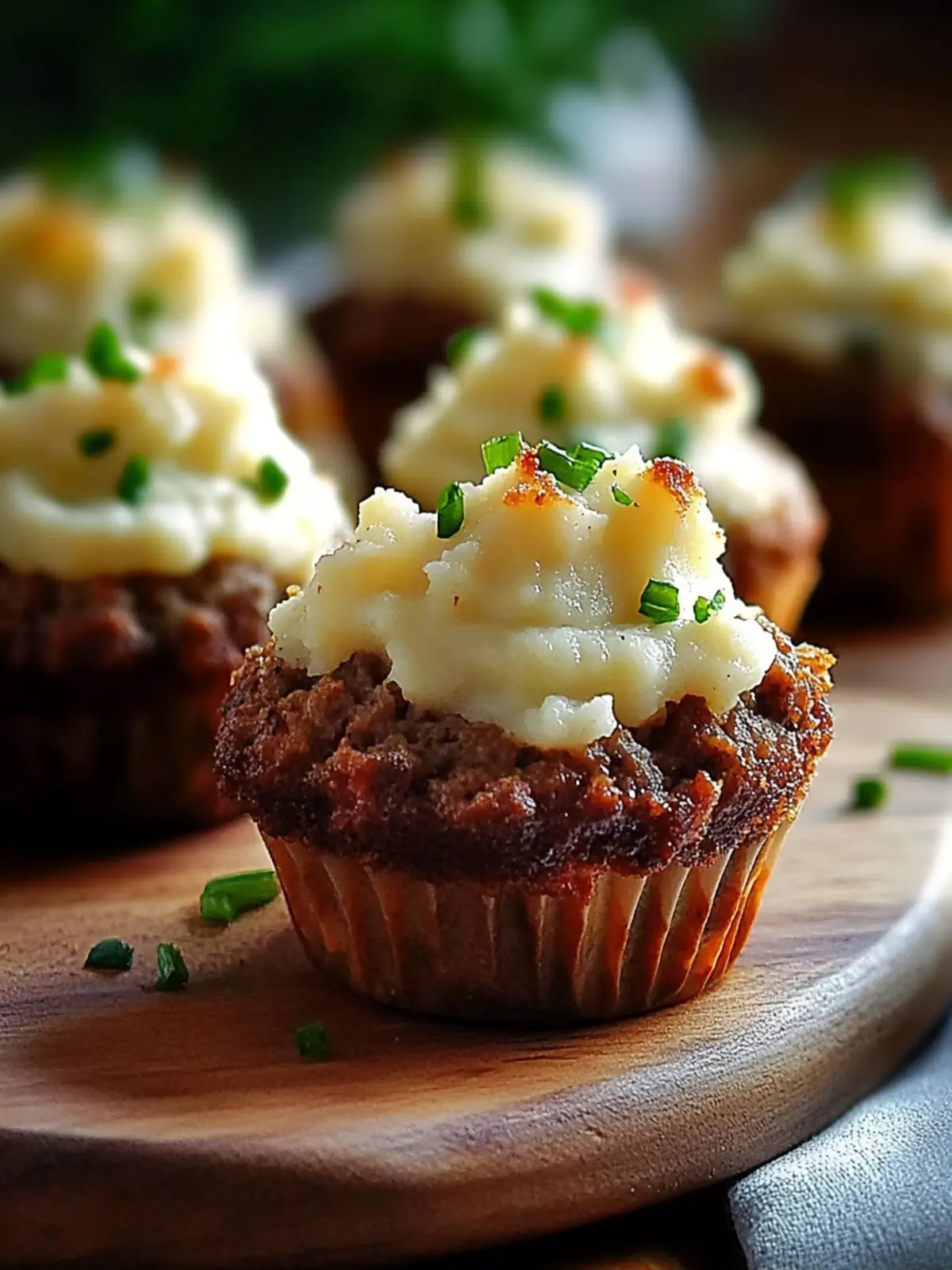 Delicious Mini Meatloaf Muffins with Mashed Potato Frosting Magic 2 Delicious Mini Meatloaf Muffins with Mashed Potato Frosting