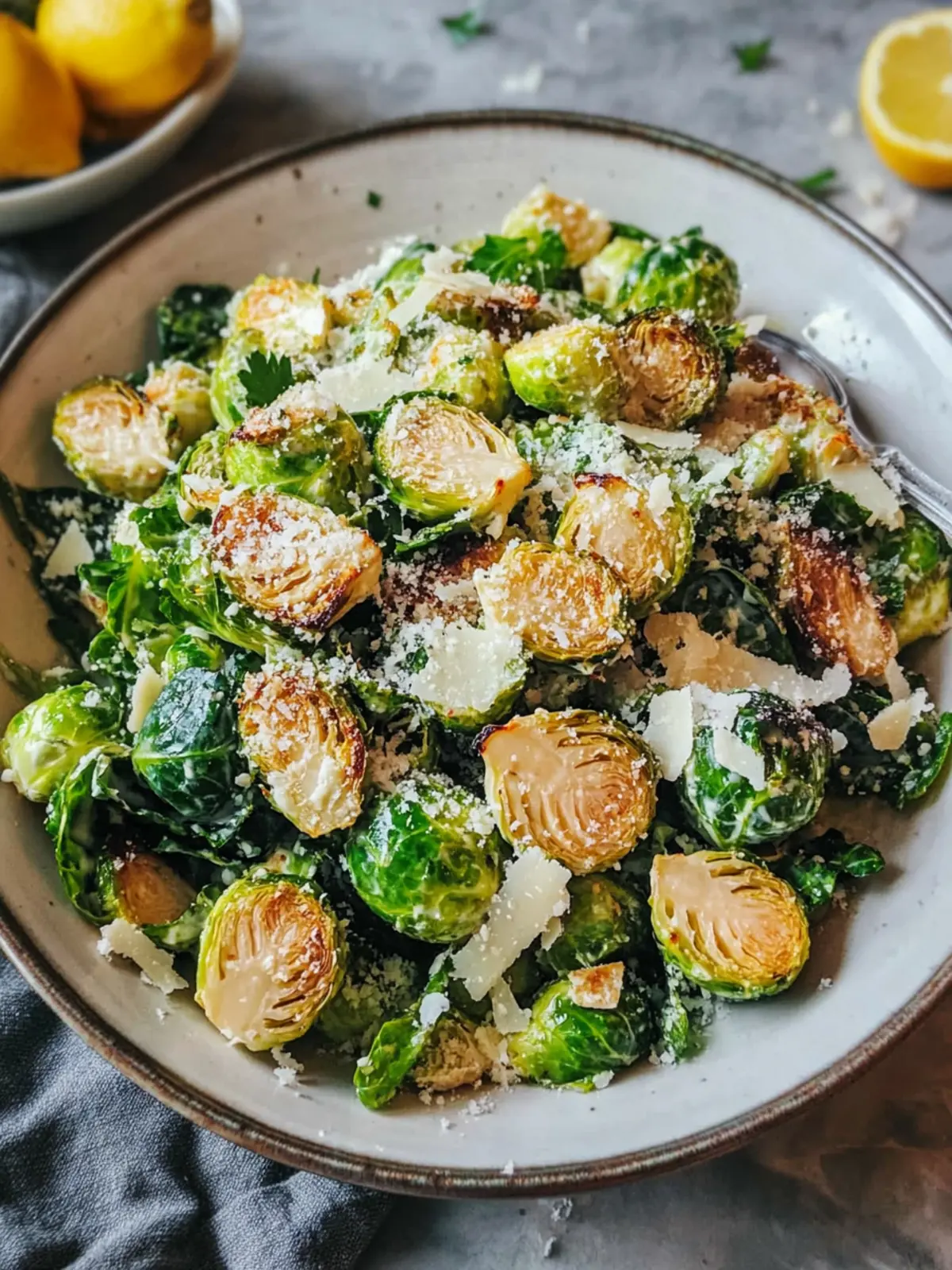 Delicious Brussels Sprouts Caesar Salad for Cozy Evenings 3 Brussels Sprouts Caesar Salad