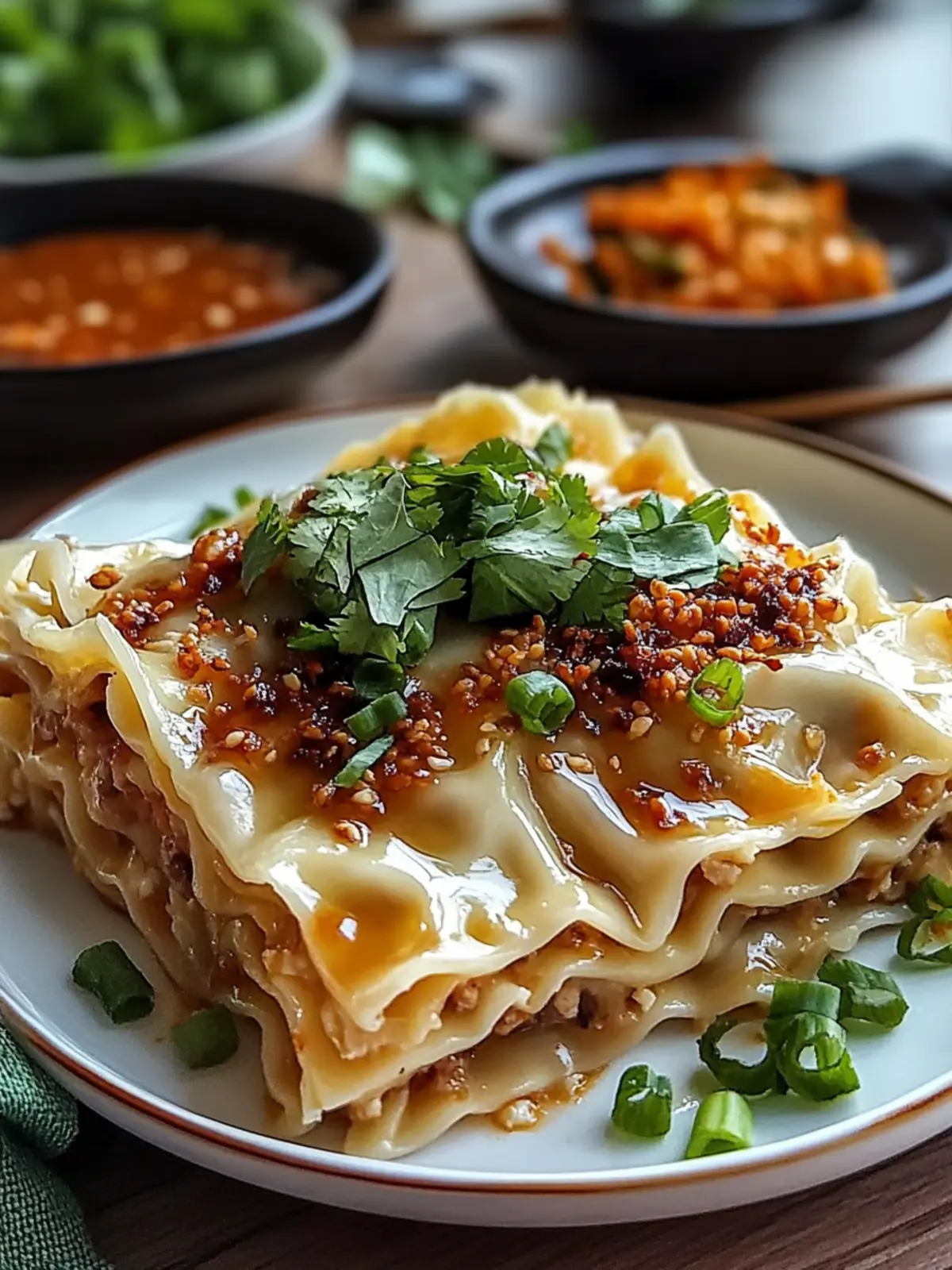 Asian Dumpling Lasagna Soy: Comfort Food with a Twist 2 Asian Dumpling Lasagna Soy