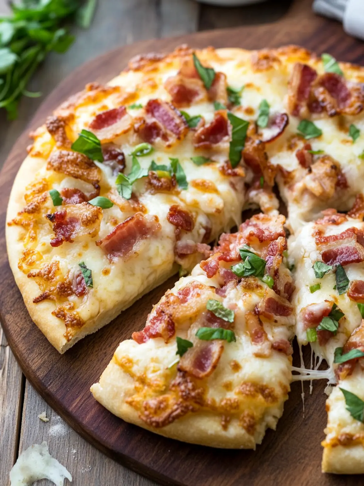 Cheesy Bacon Ranch Pizza Recipe for Irresistible Comfort! 4 Cheesy Bacon Ranch Pizza Recipe