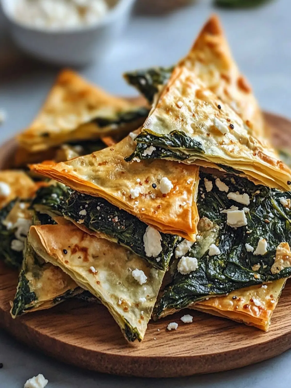 Mediterranean Spinach and Feta Cheese Crisps for Effortless Snacking 4 Mediterranean Spinach and Feta Cheese Crisps