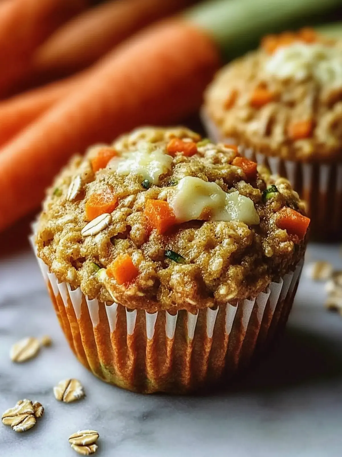 Zucchini Carrot Oatmeal Muffins for a Wholesome Breakfast Delight 2 Zucchini Carrot Oatmeal Muffins